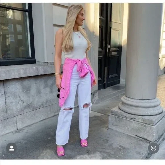 ZARA HIGH HEELED STRAPPY SANDALS - Picture 4 of 11